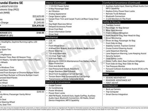 Used 2026 Hyundai Elantra SE w/ Cargo Package image 9