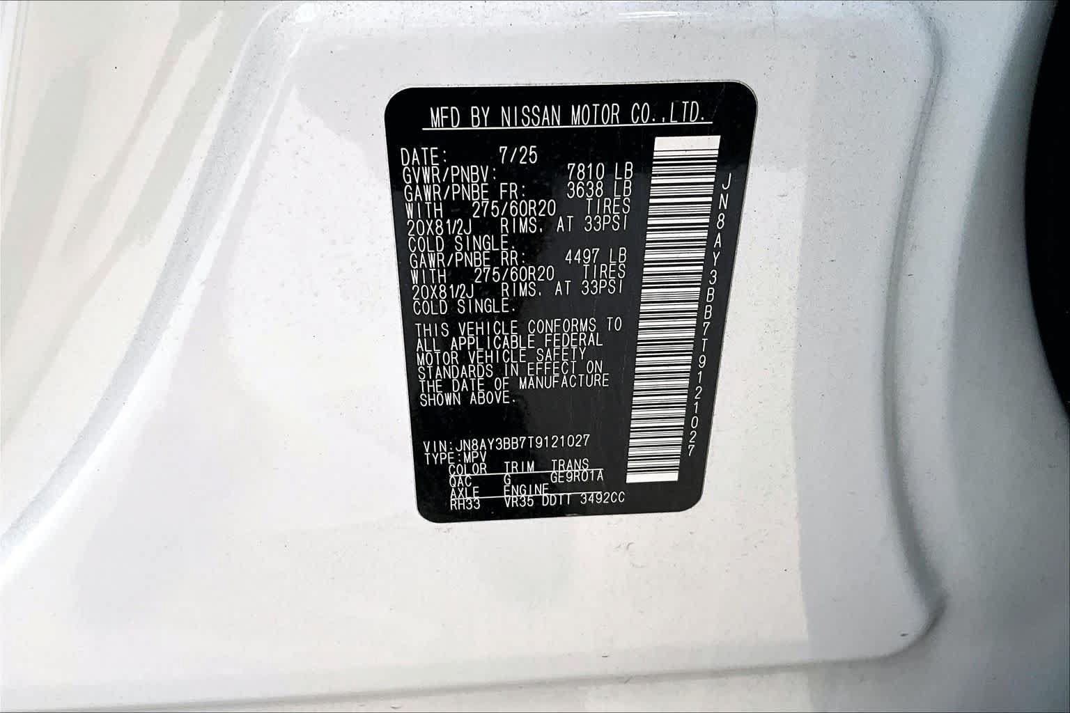 Used 2026 Nissan Armada SL w/ Captain's Chari Seat Package AWD/4WD image 33