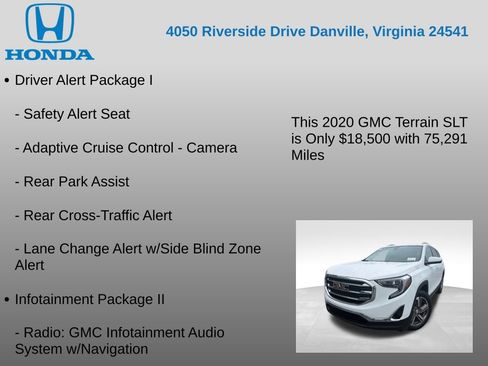 Used 2020 GMC Terrain SLT w/ Preferred Package FWD image 12