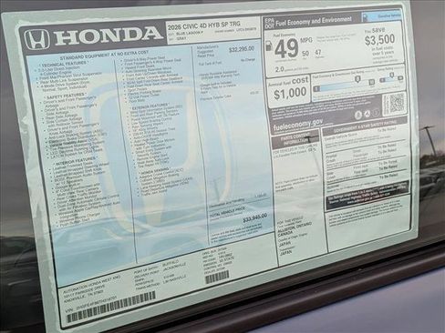 New 2026 Honda Civic Sport Touring image 18