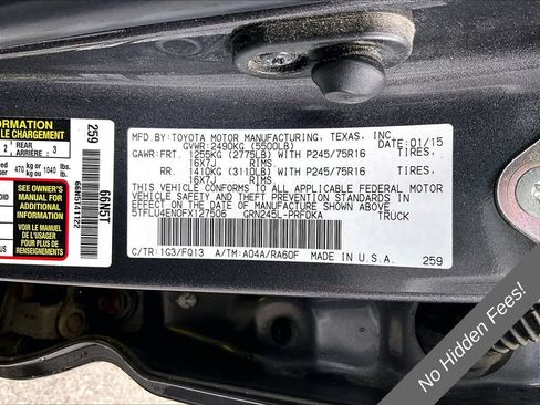 Used 2015 Toyota Tacoma 4x4 Double Cab w/ SR5 Package image 27