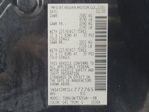 Used 2020 Nissan Rogue SV FWD image 33