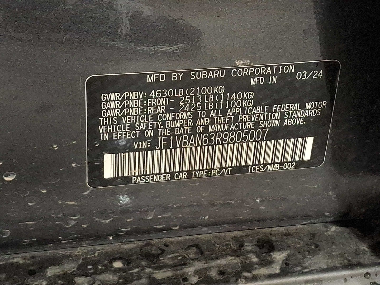 Used 2024 Subaru WRX Limited AWD/4WD image 26
