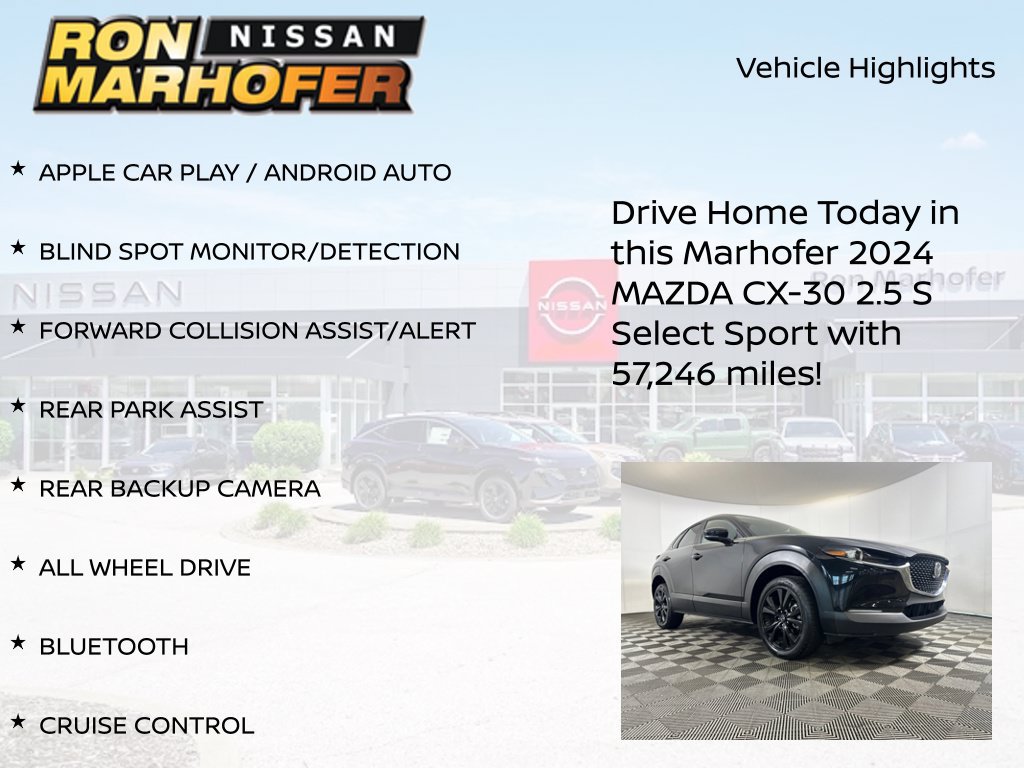 Used 2024 MAZDA CX-30 AWD 2.5 S w/ Select Sport Pkg image 14