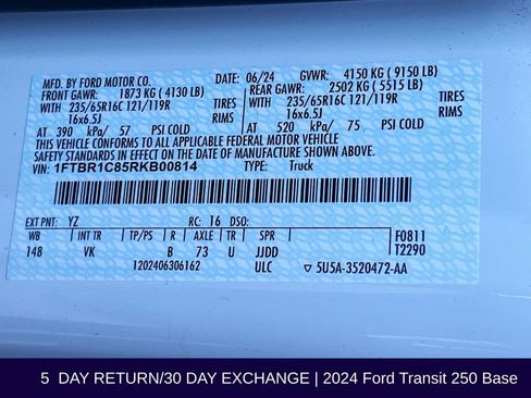 Used 2024 Ford Transit 250 148 Medium Roof image 35
