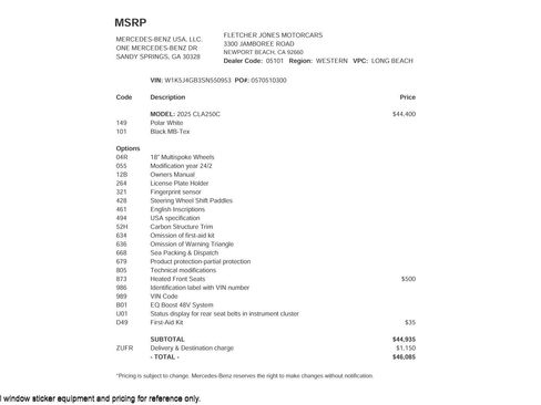 Certified 2025 Mercedes-Benz CLA 250 image 4