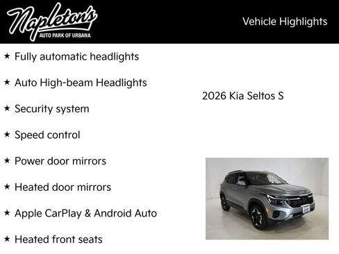 New 2026 Kia Seltos S AWD/4WD image 16