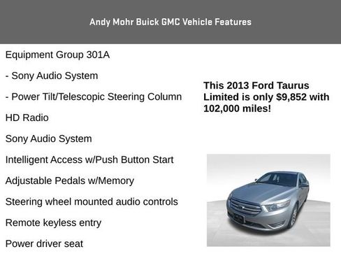 Used 2013 Ford Taurus Limited FWD image 8