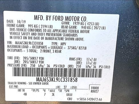 Certified 2020 Ford EcoSport Titanium image 21