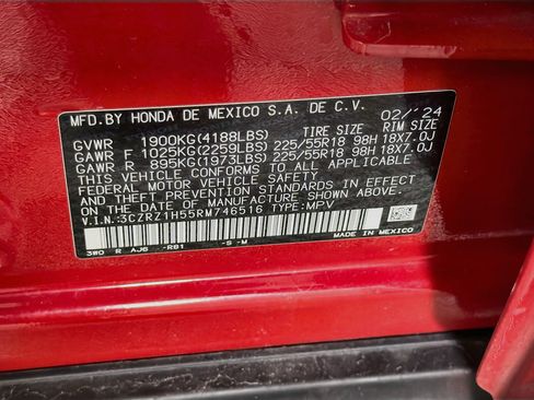 Used 2024 Honda HR-V Sport image 12