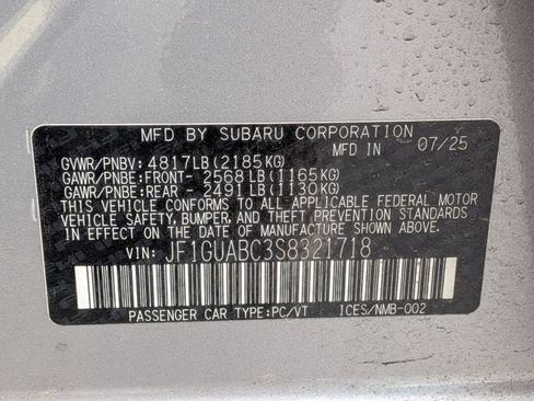 Used 2025 Subaru Impreza 2.0i AWD/4WD image 36
