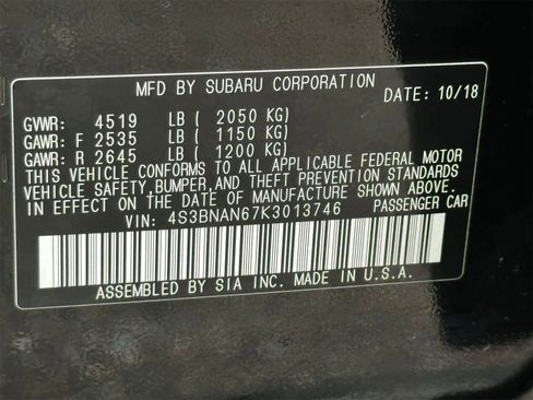 Used 2019 Subaru Legacy 2.5i Limited w/ Popular Package #2A image 26