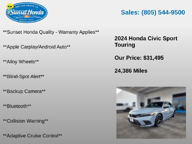 Certified 2024 Honda Civic Sport Touring image 5