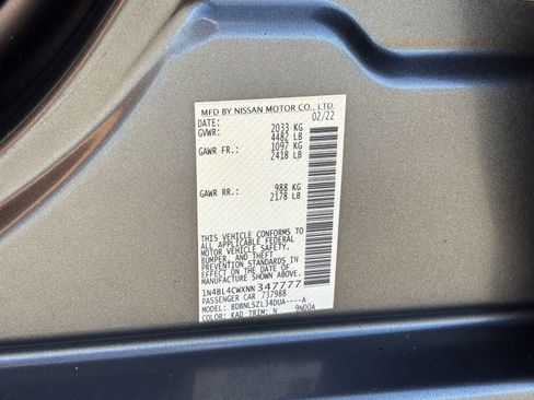 Certified 2022 Nissan Altima 2.5 SR AWD/4WD image 33