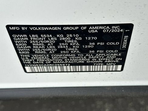 New 2024 Volkswagen Atlas Cross Sport SE FWD image 26
