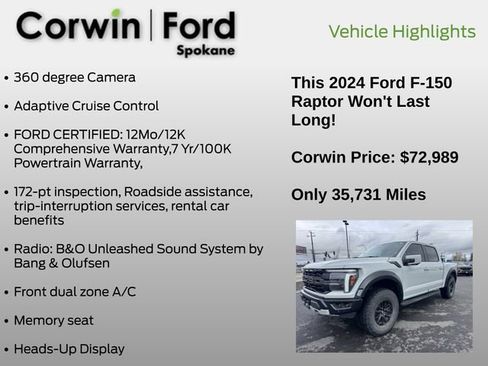 Used 2024 Ford F150 Raptor image 6