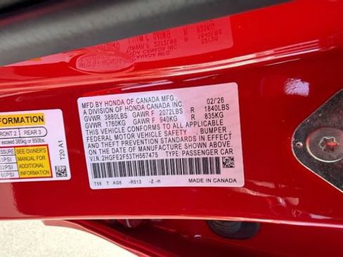 Used 2026 Honda Civic Sport image 32