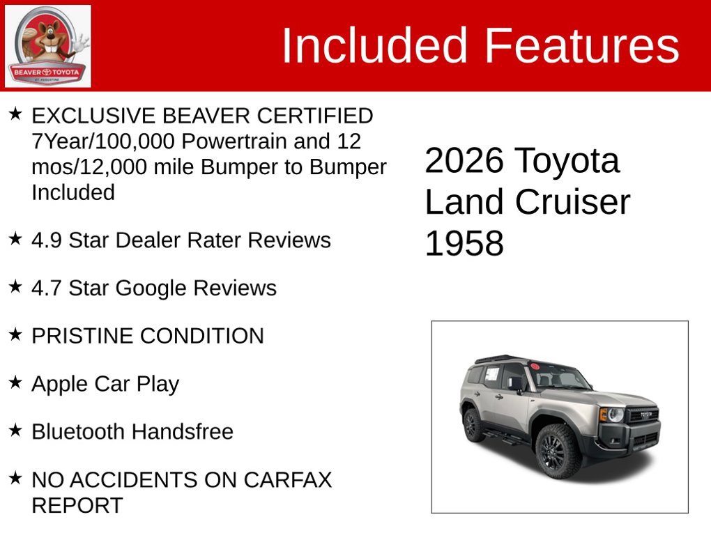 Used 2026 Toyota Land Cruiser 1958 AWD/4WD image 4