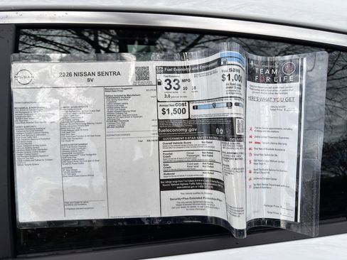 New 2026 Nissan Sentra SV w/ SV Convenience Package image 12