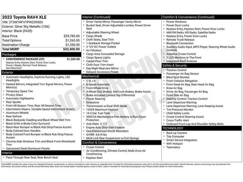Used 2023 Toyota RAV4 XLE w/ Convenience Package image 30