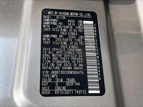 Certified 2024 Nissan Rogue Platinum FWD image 34