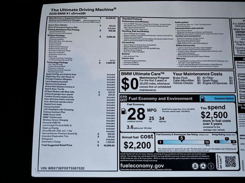 New 2026 BMW X1 xDrive28i w/ Technology Package image 24