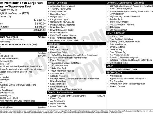 New 2026 RAM ProMaster 1500 w/ Convenience Group image 5