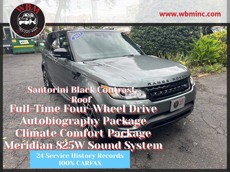 Used 2015 Land Rover Range Rover Sport Autobiography AWD/4WD image 1