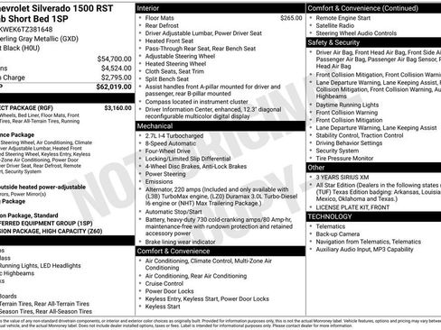New 2026 Chevrolet Silverado 1500 RST w/ RST Select Package AWD/4WD image 35