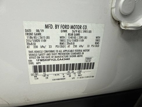 Used 2020 Ford Explorer Limited AWD/4WD image 52