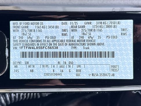 New 2025 Ford F150 Tremor w/ Equipment Group 402A High image 33