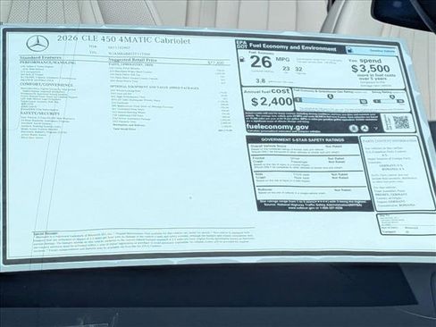 New 2026 Mercedes-Benz CLE 450 4MATIC Cabriolet image 17