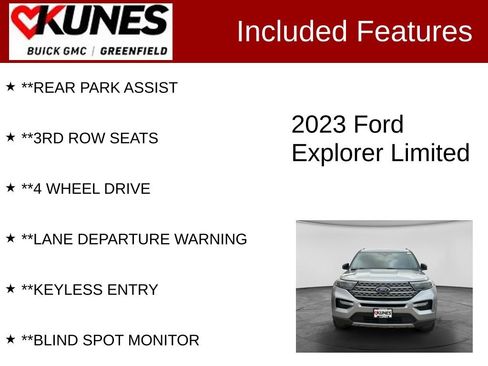 Used 2023 Ford Explorer Limited AWD/4WD image 3