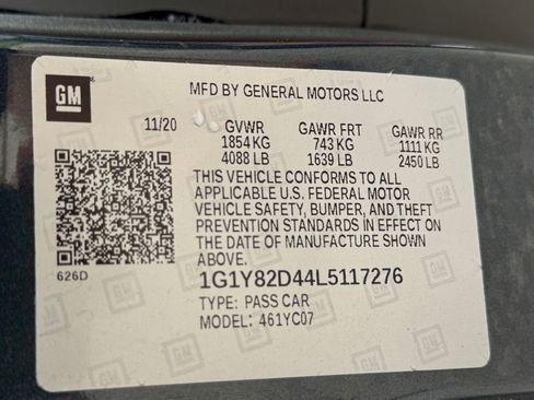 Used 2020 Chevrolet Corvette Stingray Premium Cpe w/ 3LT Preferred Equipment Group RWD image 31
