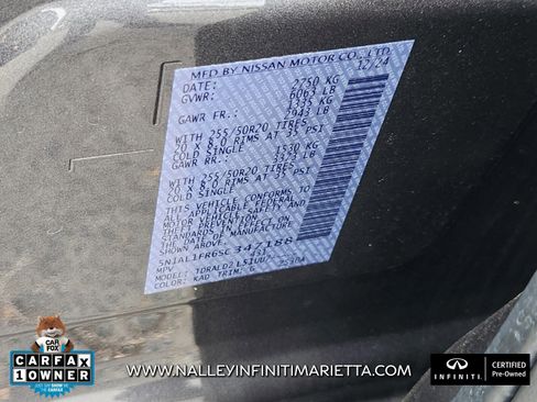 Certified 2025 INFINITI QX60 Luxe w/ Lighting Package (N94) image 10