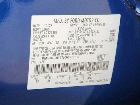 Used 2022 Ford Explorer XLT AWD/4WD image 27