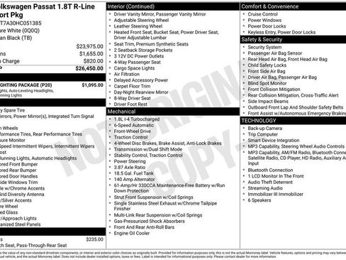 Used 2017 Volkswagen Passat 1.8T R-Line w/ R-Line Lighting Package FWD image 4