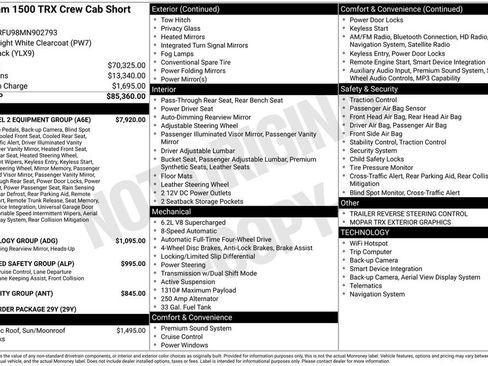 Used 2021 RAM 1500 TRX w/ TRX Level 2 Equipment Group image 9