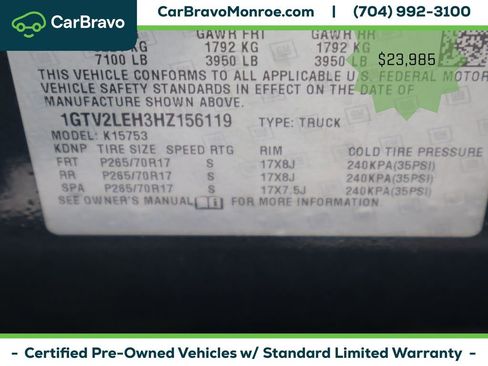 Certified 2017 GMC Sierra 1500 4x4 Double Cab image 44