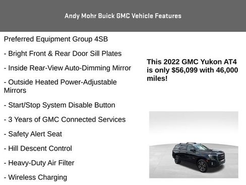 Used 2022 GMC Yukon AT4 w/ Max Trailering Package image 16