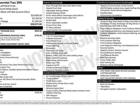 Used 2025 Chevrolet Trax RS w/ Sunroof Package image 3
