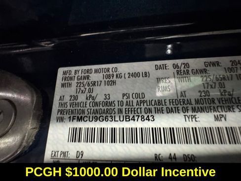 Used 2020 Ford Escape SE image 27