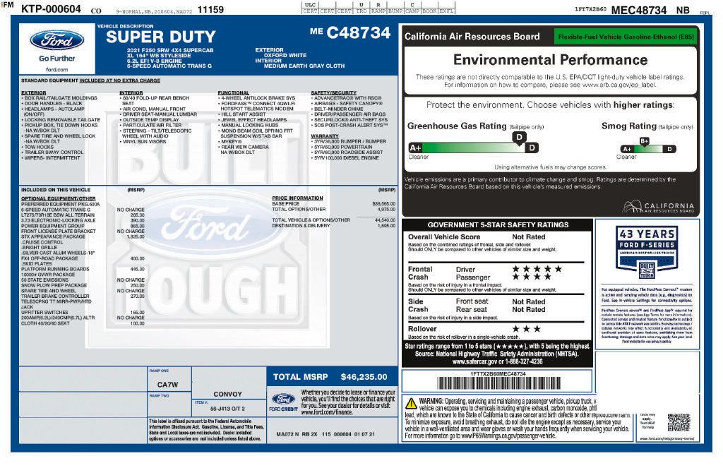 Used 2021 Ford F250 XL w/ STX Appearance Package AWD/4WD image 15