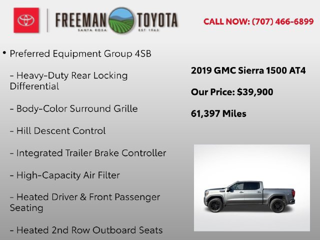 Used 2019 GMC Sierra 1500 AT4 w/ AT4 Premium Package AWD/4WD image 10