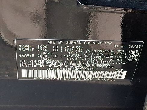 Certified 2024 Subaru Outback Onyx Edition XT image 28