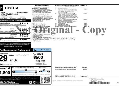 Used 2025 Toyota RAV4 XLE Premium w/ Weather Package AWD/4WD image 3
