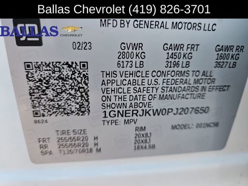Certified 2023 Chevrolet Traverse RS image 35