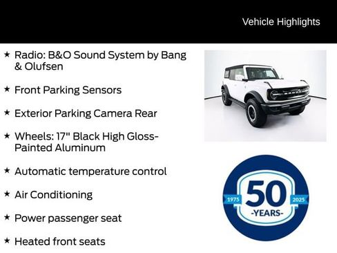 Certified 2024 Ford Bronco Outer Banks w/ Sasquatch Package AWD/4WD image 11