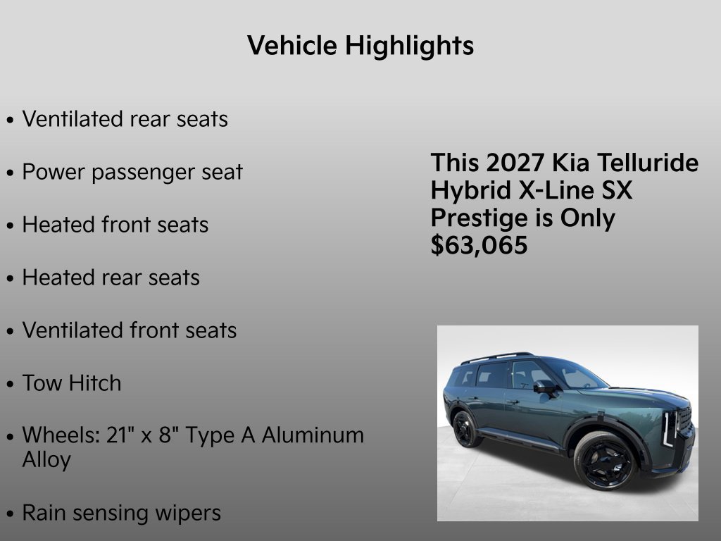 New 2027 Kia Telluride X-Line SX Prestige AWD/4WD image 35