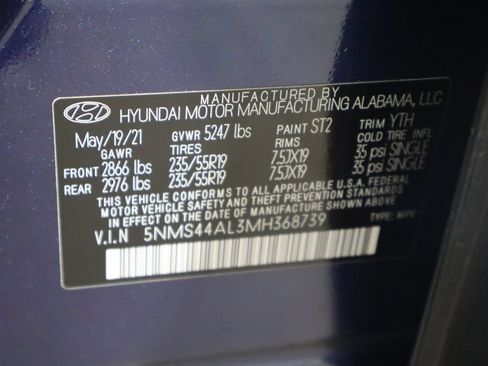 Used 2021 Hyundai Santa Fe Limited FWD image 41